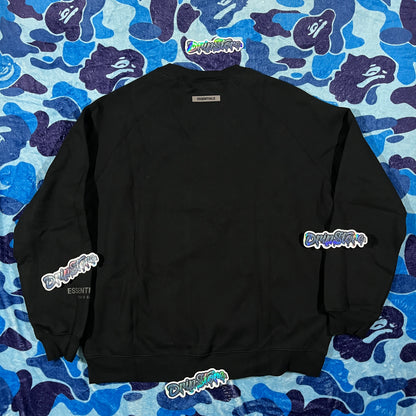 Buzo Essentials Crewneck Negro XL