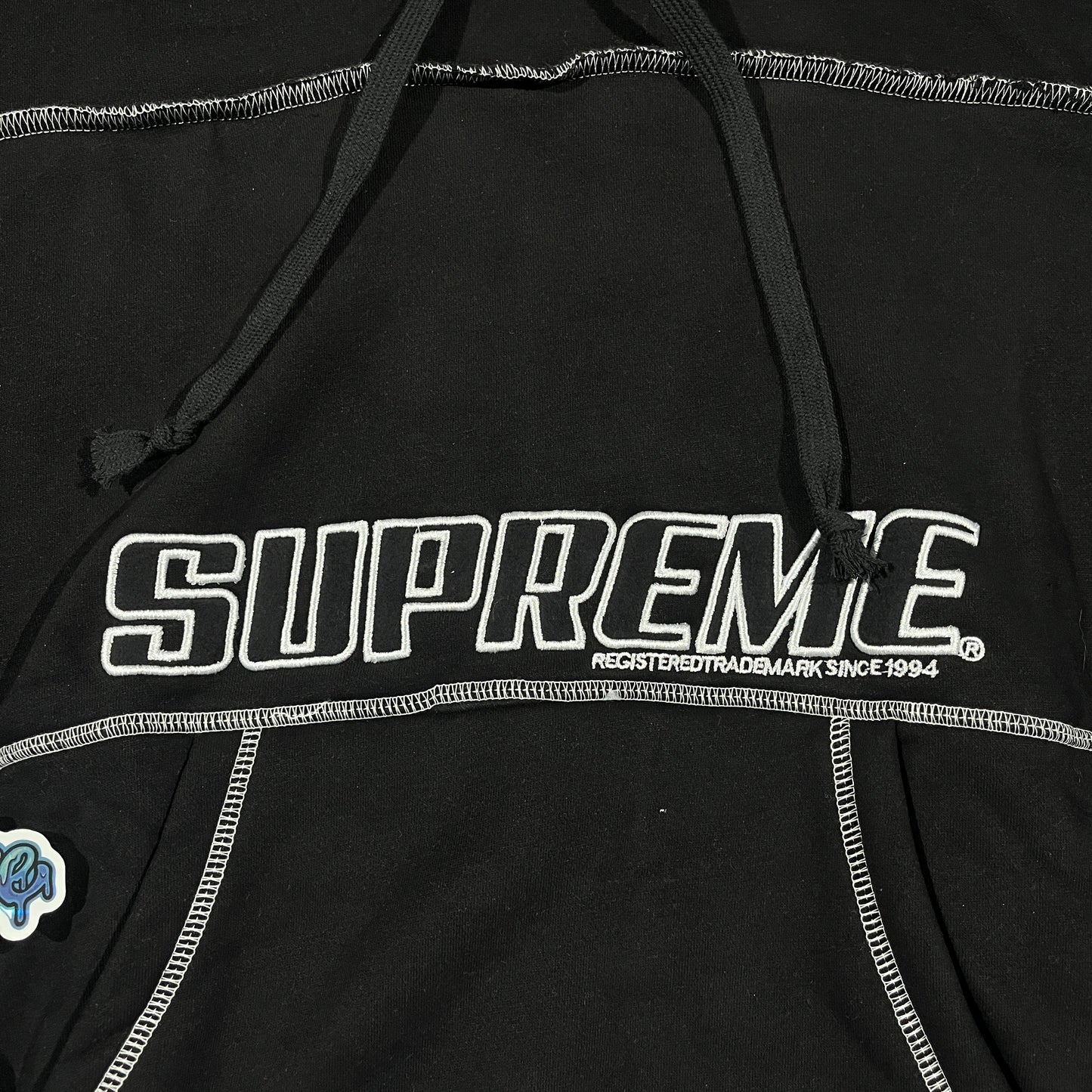 Buzo Supreme Coverstitch Negro XL