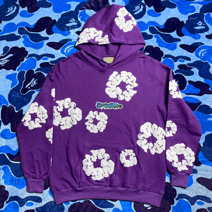 DENIM TEARS THE COTTON WREATH HOODIE PURPLE