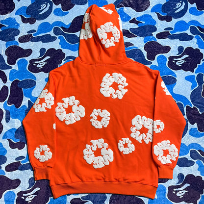 DENIM TEARS THE COTTON WREATH HOODIE ORANGE