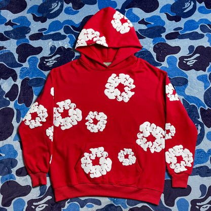 DENIM TEARS THE COTTON WREATH HOODIE RED