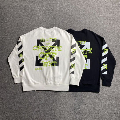 OFF WHITE OPPOSITE ARROW CREWNECK WHITE