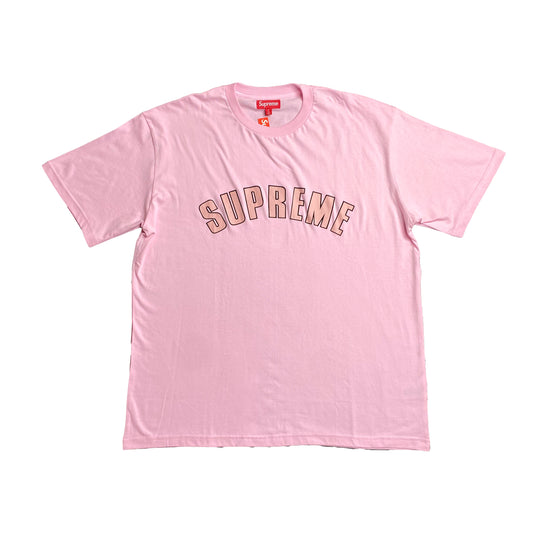 SUPREME CRACKED ARC S/S TOP TEE PINK