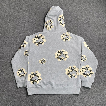 DENIM TEARS X CPFM CACTUS TEARS WREATH HOODIE GREY