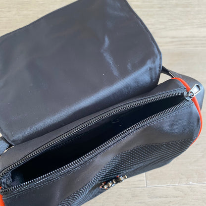 TRAPSTAR IRONGATE 1.0 CROSSBODY BAG BLACK ORANGE