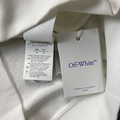 OFF WHITE DIAG HELVETICA CREWNECK WHITE