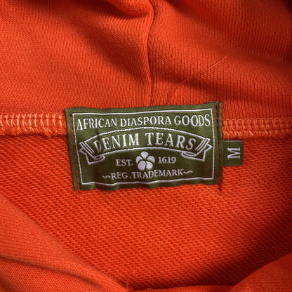 DENIM TEARS THE COTTON WREATH HOODIE ORANGE