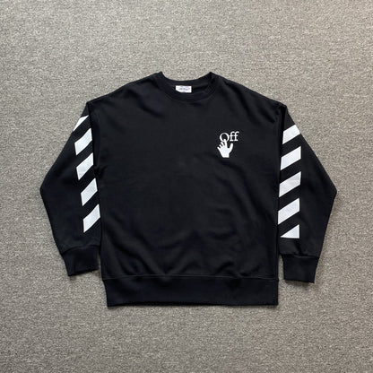 OFF WHITE AGREEMENT CREWNECK BLACK