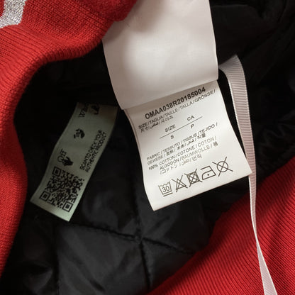 OFF WHITE CHICAGO BULLS VARSITY JACKET RED