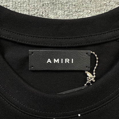 AMIRI BANDANA BLEACH MA TEE BLACK