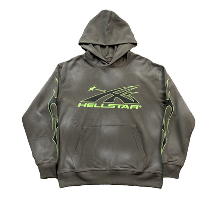 HELLSTAR SPORT LOGO HOODIE GREY