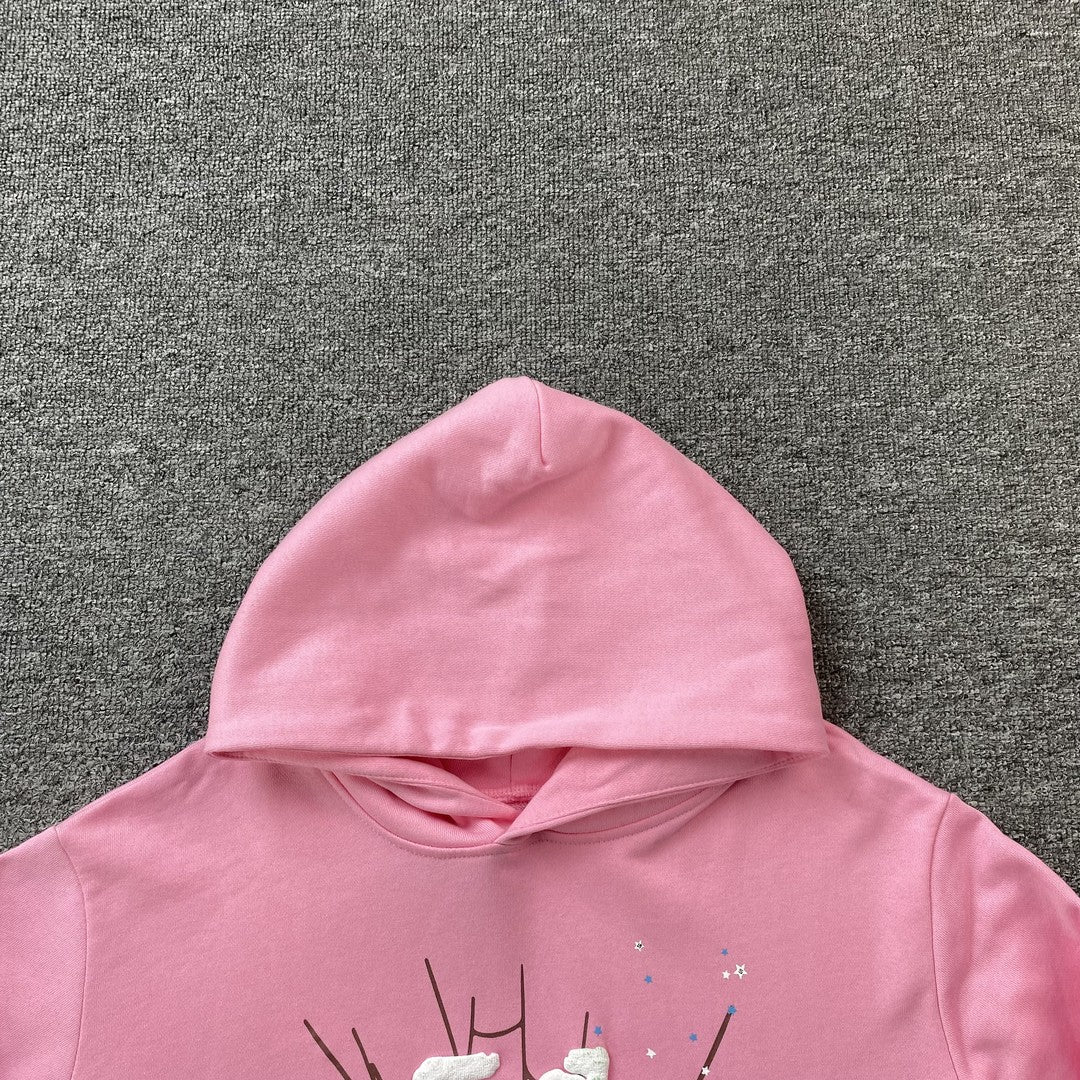 SP5DER OG WEB HOODIE PINK