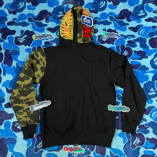 Campera Bape 1St Camo Shark Full Zip Buzo Negro