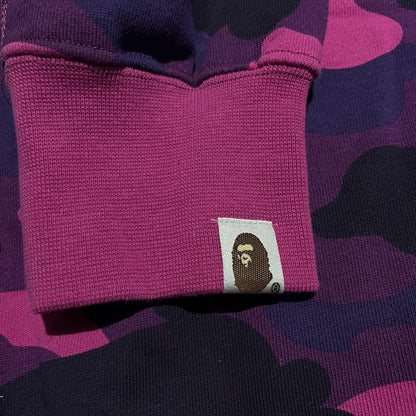 Campera Bape Color Camo Shark Full Zip Violeta