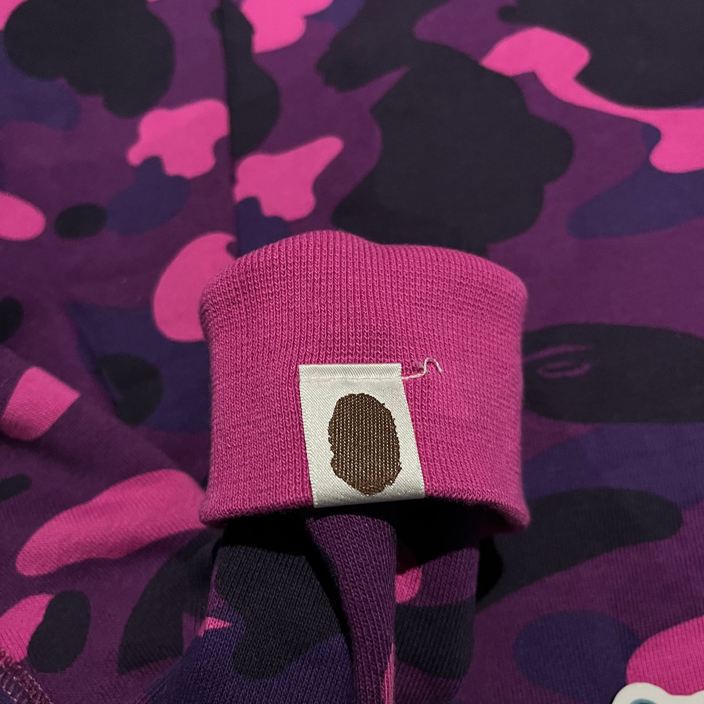Campera Bape Color Camo Shark Full Zip Violeta