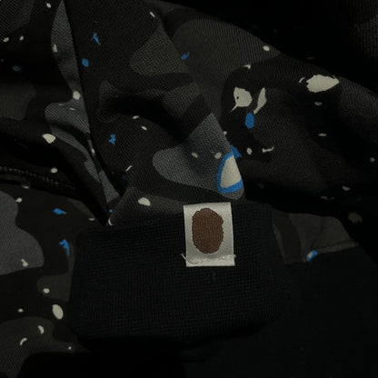 Campera Bape Space Camo Shark Full Zip Negro