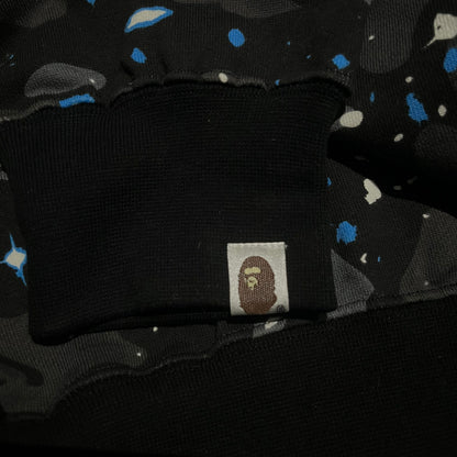Campera Bape Space Camo Shark Full Zip Negro