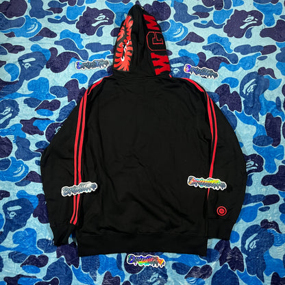 Campera Bape x Adidas Shark Negra