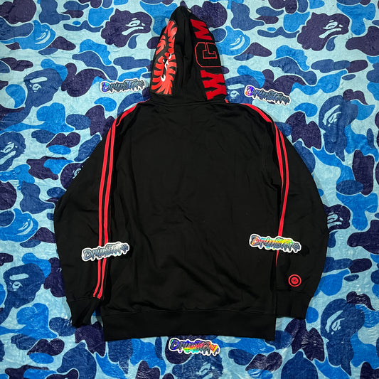 Campera Bape x Adidas Shark Negra