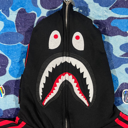 Campera Bape x Adidas Shark Negra
