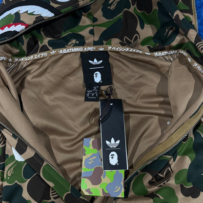 Campera Bape x Adidas Shark Camo Verde