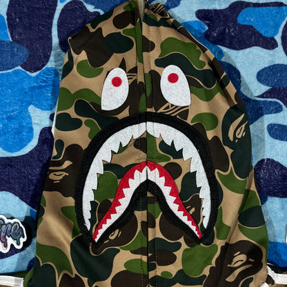 Campera Bape x Adidas Shark Camo Verde