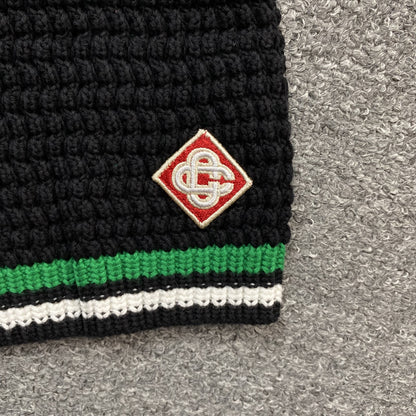 Conjunto Casablanca Crochet Negro Verde