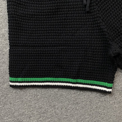 Conjunto Casablanca Crochet Negro Verde