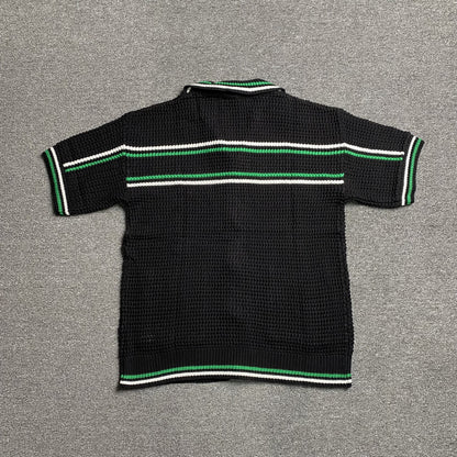 Conjunto Casablanca Crochet Negro Verde