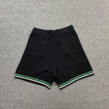 Conjunto Casablanca Crochet Negro Verde