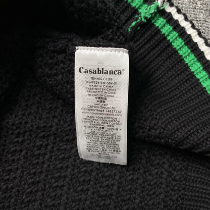 Conjunto Casablanca Crochet Negro Verde