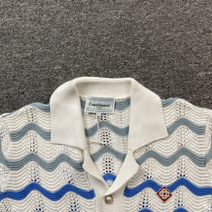 Conjunto Casablanca Crochet Azul