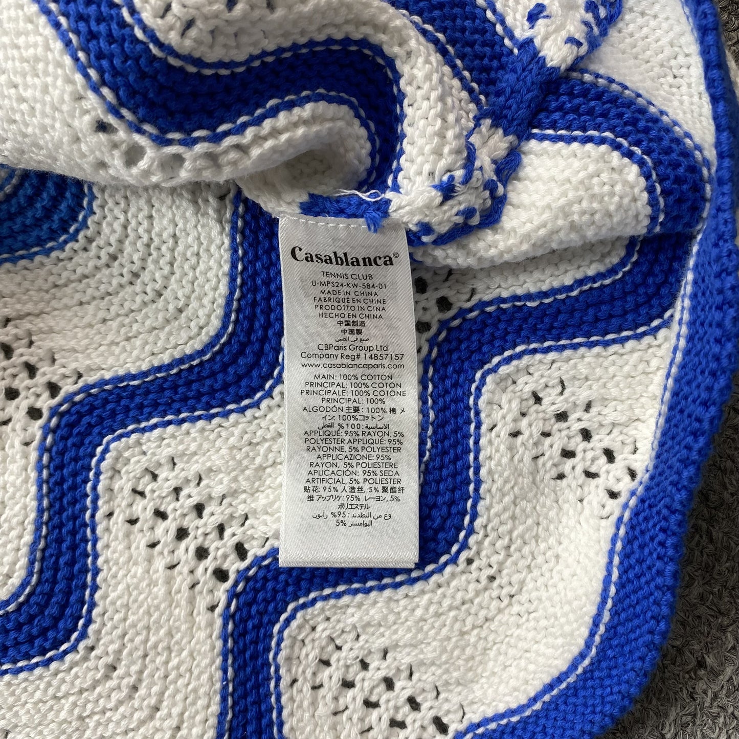 Conjunto Casablanca Crochet Azul