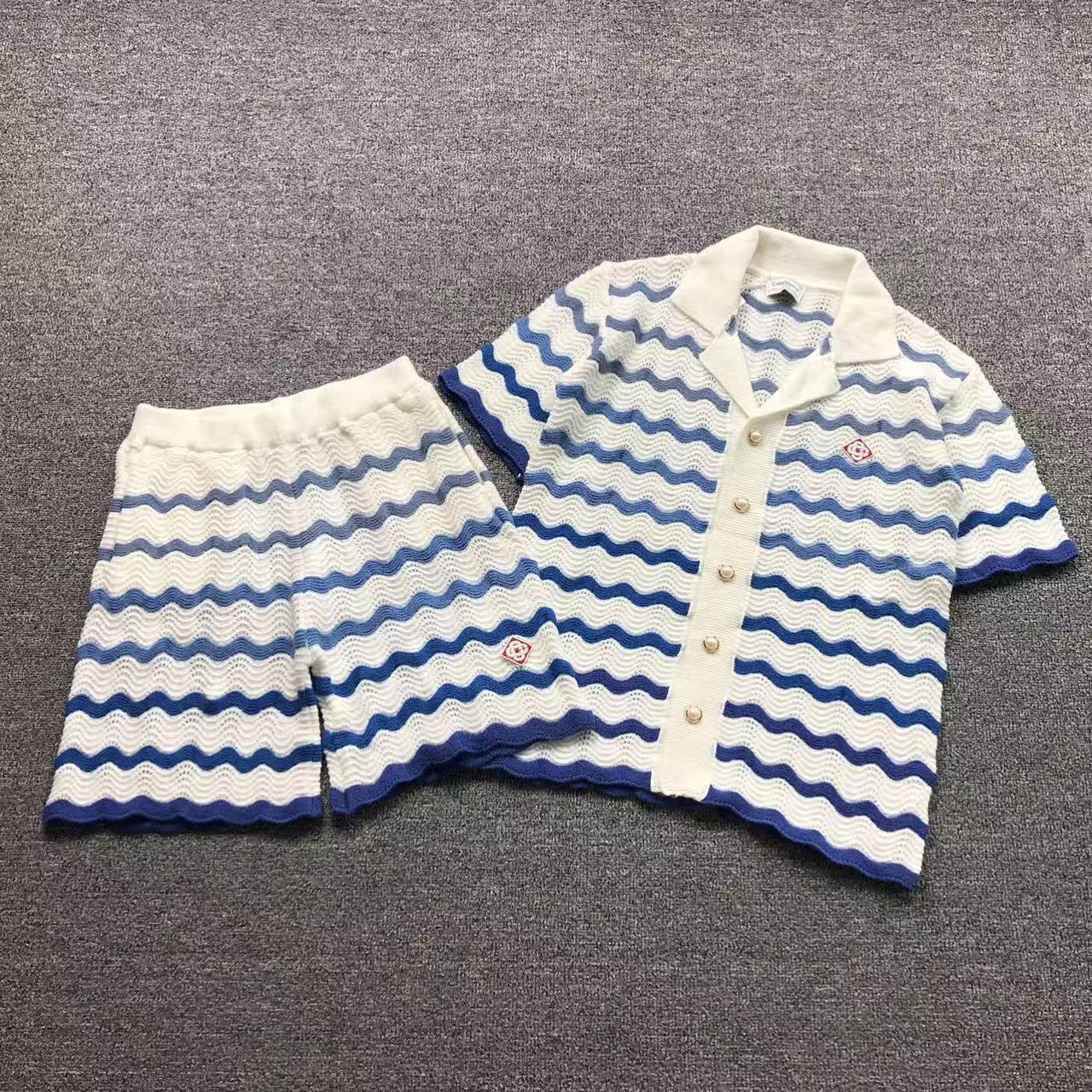 Conjunto Casablanca Crochet Azul