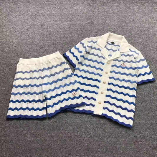 Conjunto Casablanca Crochet Azul