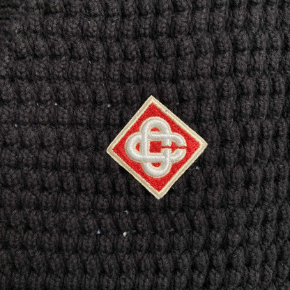 Conjunto Casablanca Crochet Negro Logo