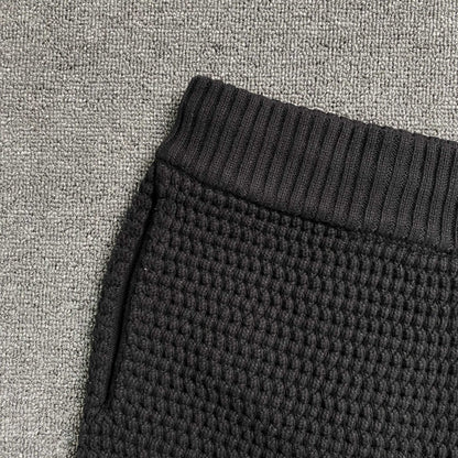 Conjunto Casablanca Crochet Negro Logo