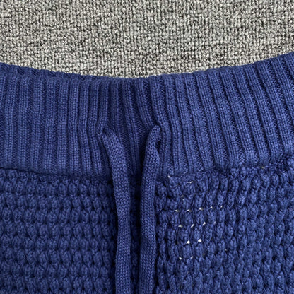 Conjunto Casablanca Crochet Azul Logo