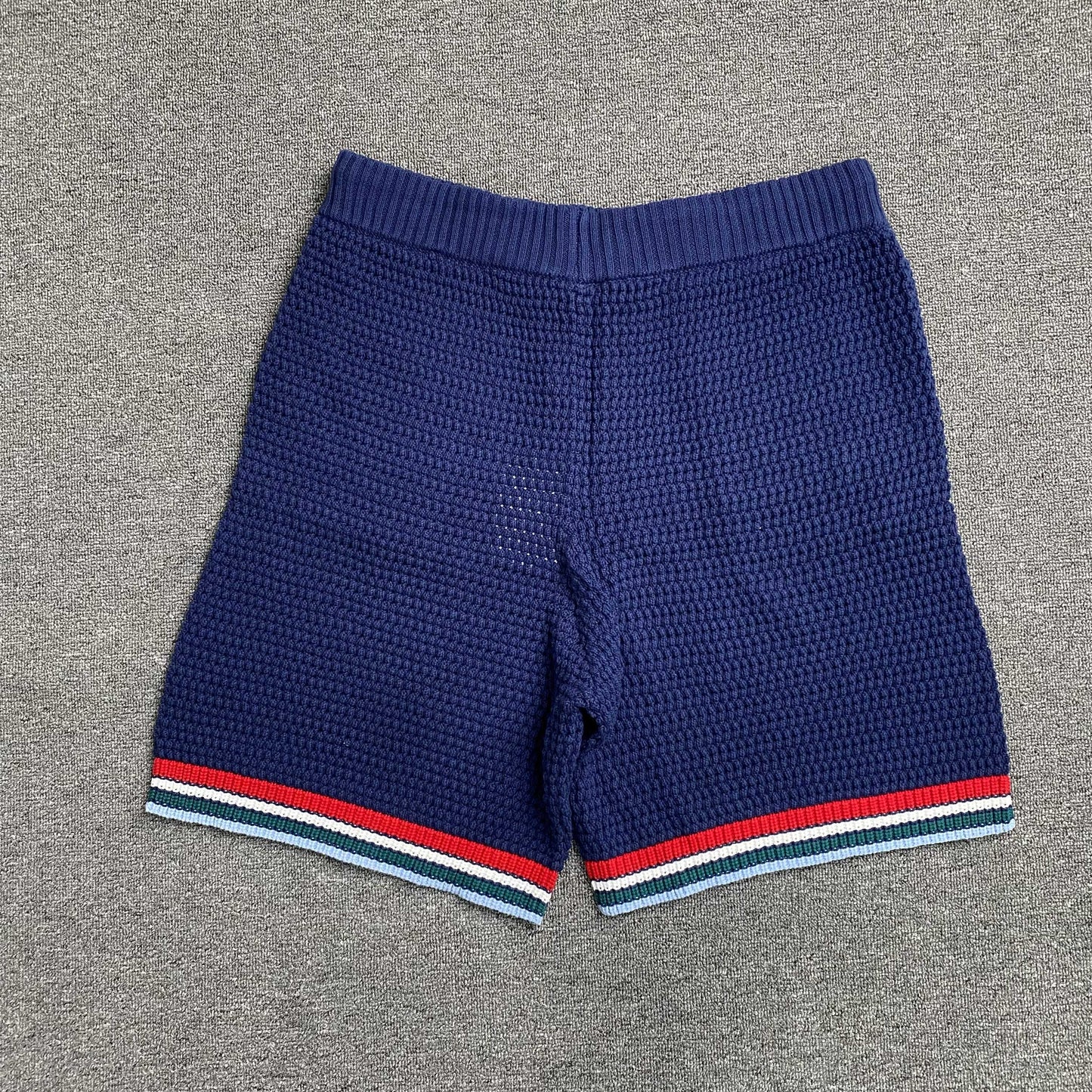 Conjunto Casablanca Crochet Azul Logo