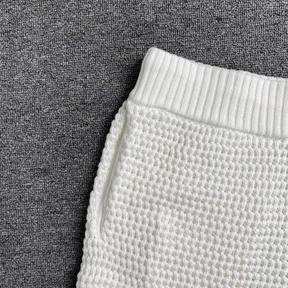 Conjunto Casablanca Crochet Blanco Logo