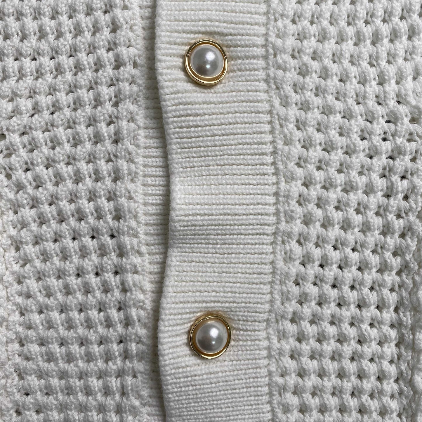 Conjunto Casablanca Crochet Blanco Logo