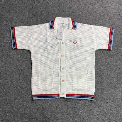 Conjunto Casablanca Crochet Blanco Logo