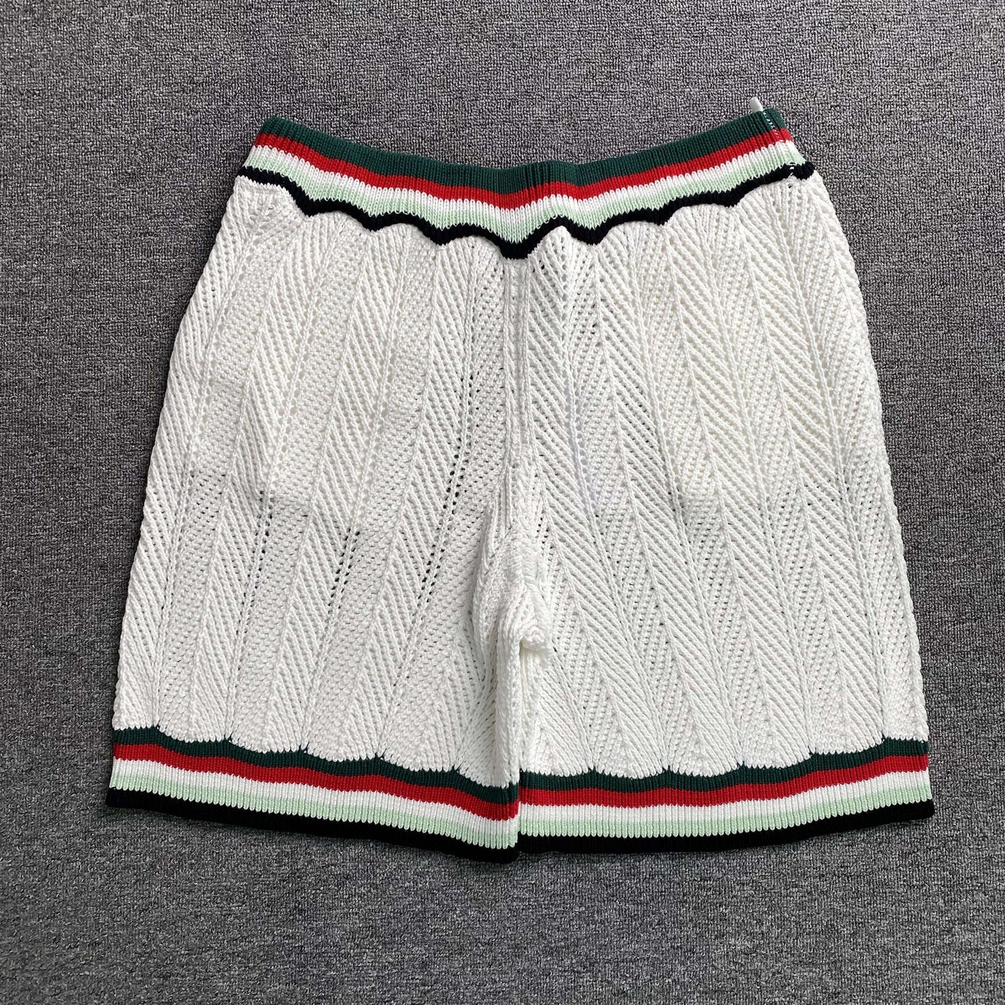Conjunto Casablanca Crochet Blanco Logo