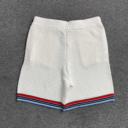 Conjunto Casablanca Crochet Blanco Logo