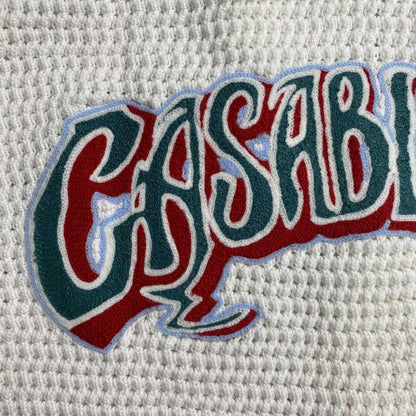 Conjunto Casablanca Crochet Blanco Logo