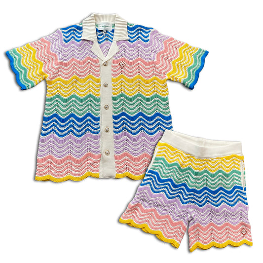 Conjunto Casablanca Crochet Multicolor