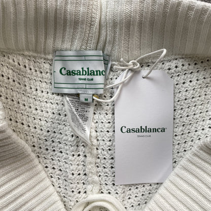 Conjunto Casablanca Crochet Blanco Azul