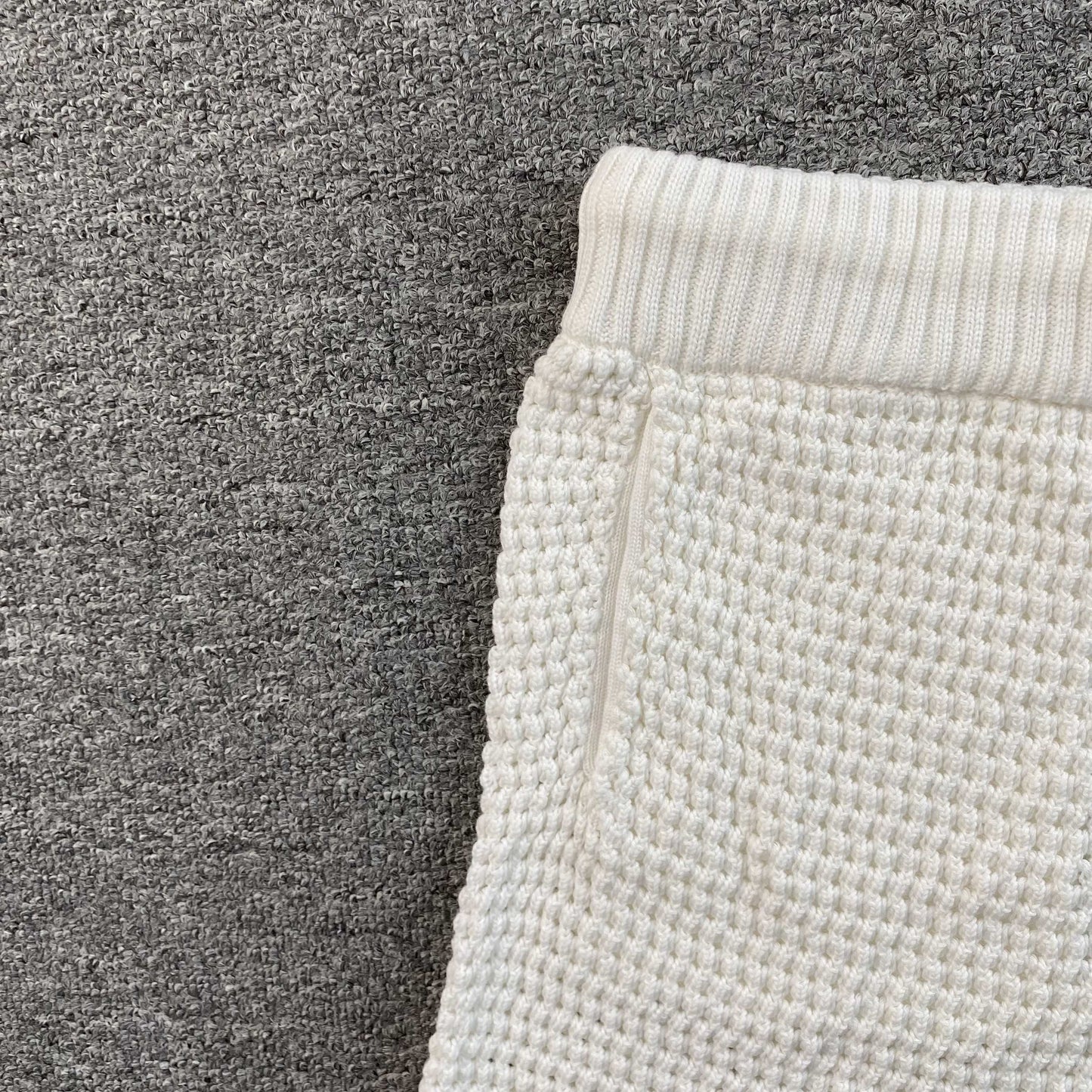 Conjunto Casablanca Crochet Blanco Celeste