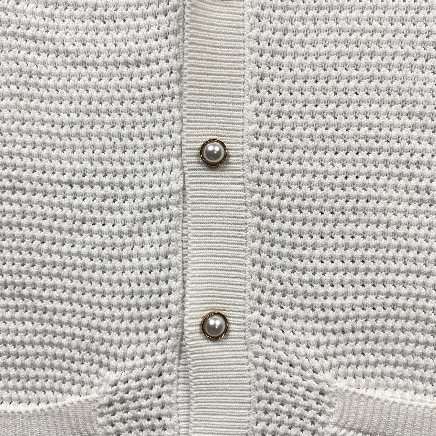 Conjunto Casablanca Crochet Blanco Azul