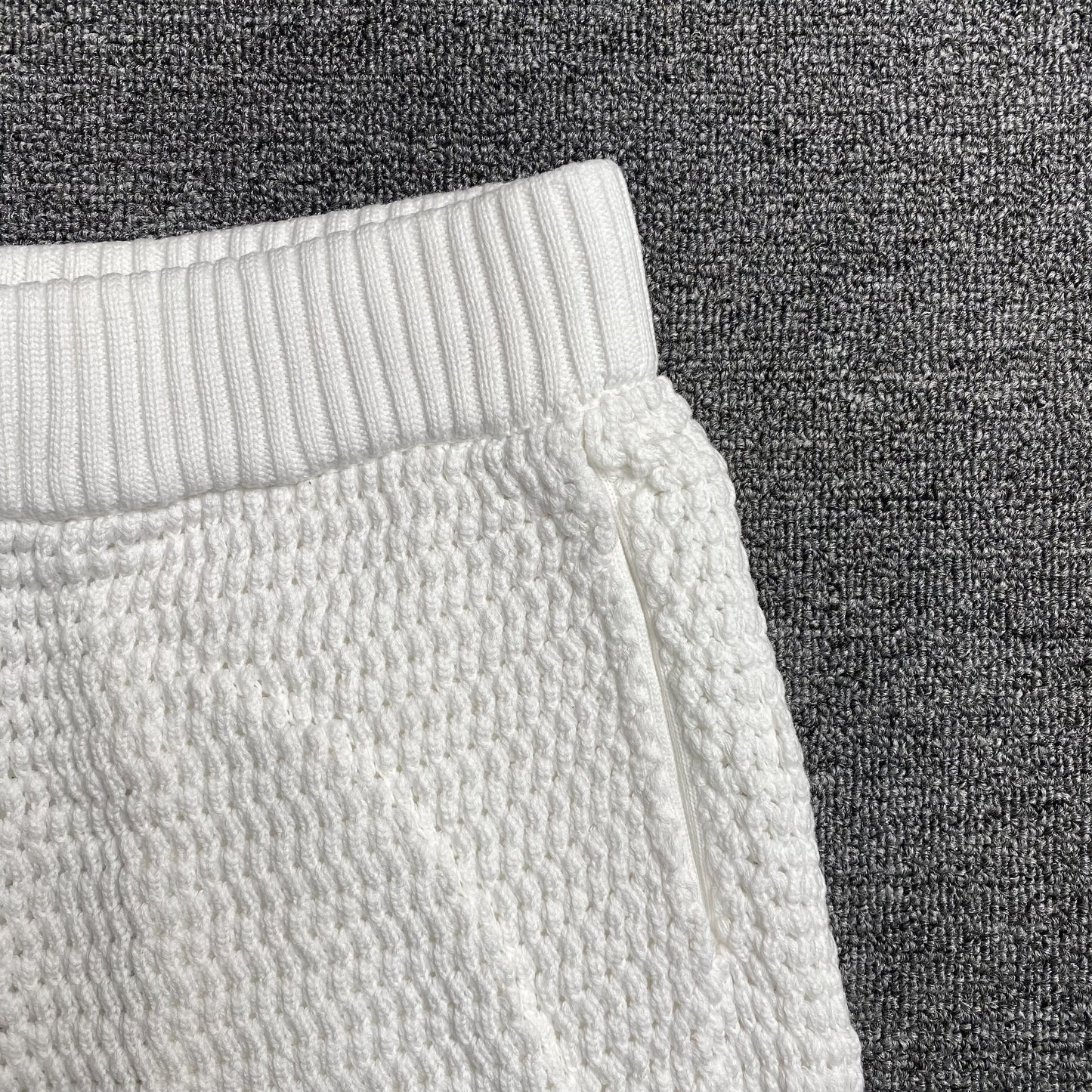 Conjunto Casablanca Crochet Blanco Azul